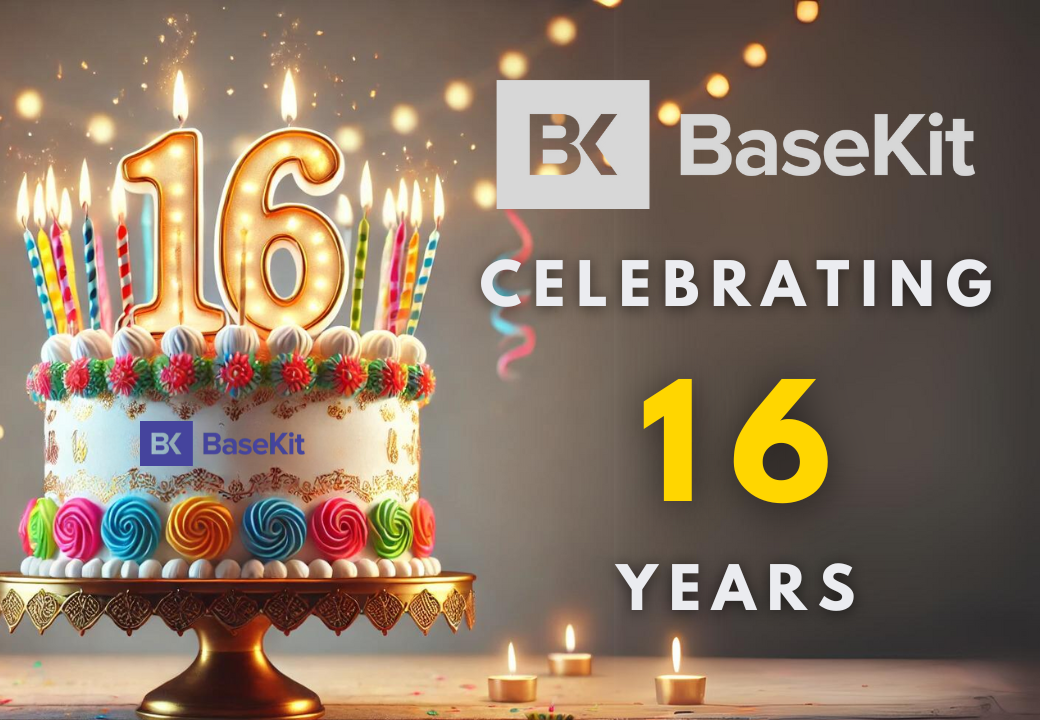 BaseKit 16 years cake