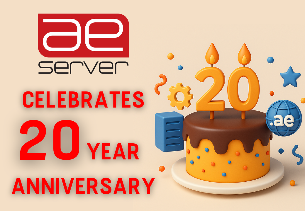 AEserver celebrating its 20th anniversary
