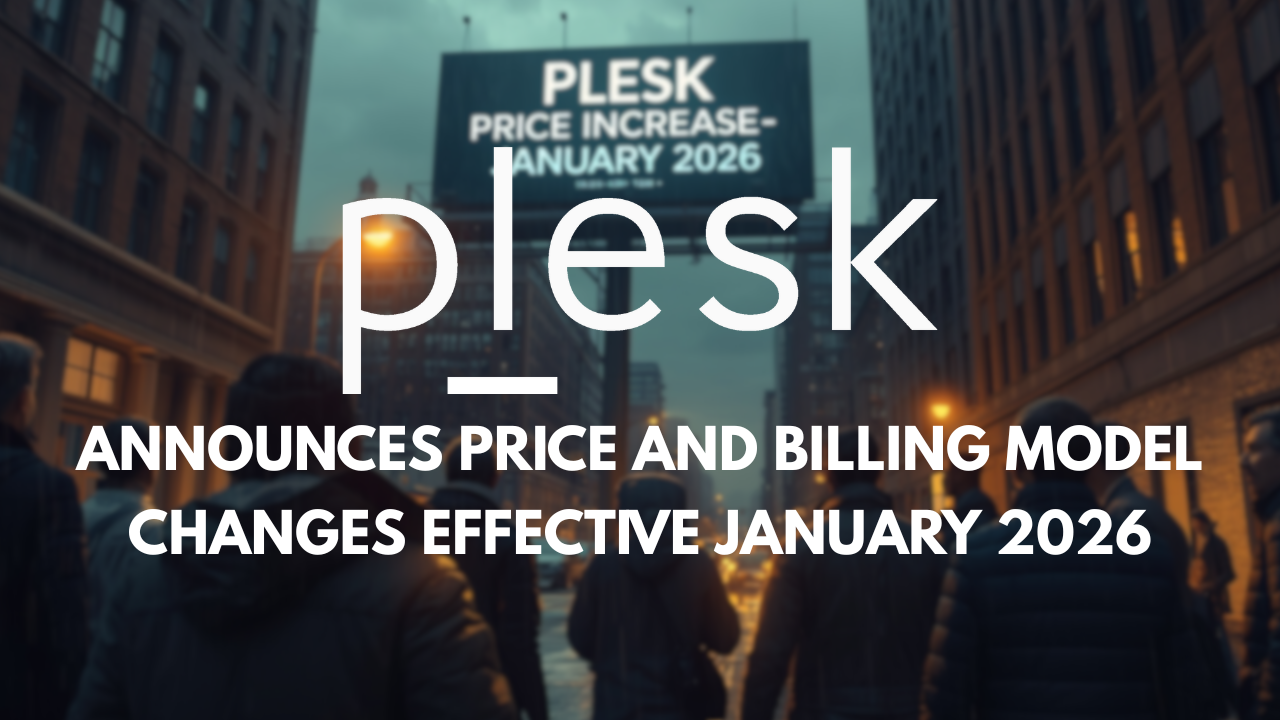 Plesk new price start on 2026