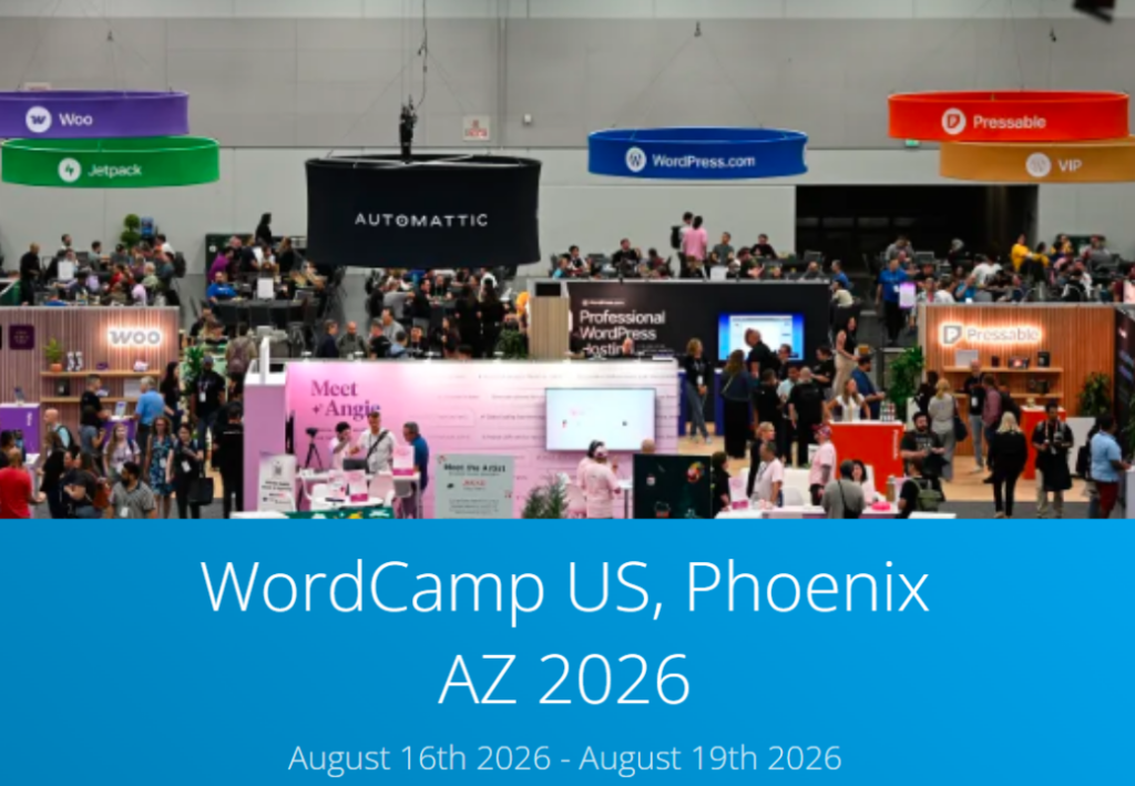 WordCamp US 2026, by Webhosting.today