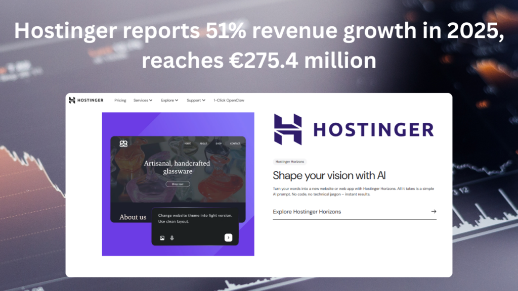 Hostinger reports 51percent revenue growth in 2025
