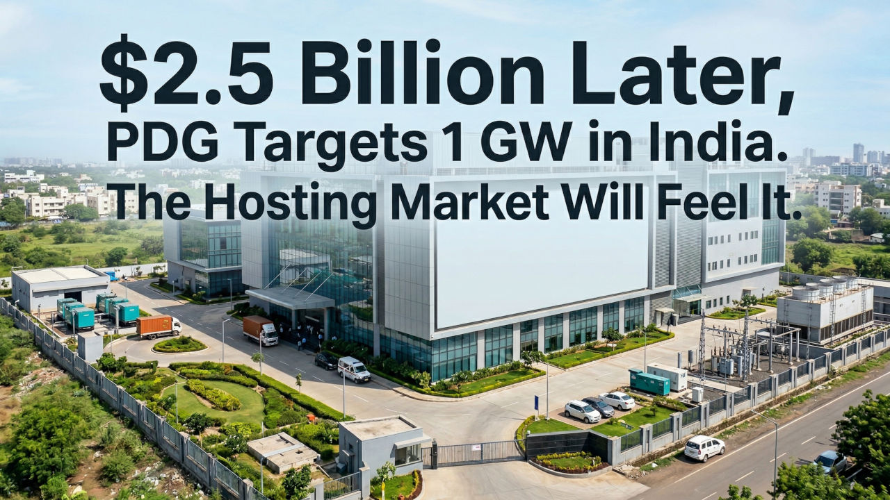 Data center facility in India representing Princeton Digital Group's push toward a 1 GW capacity target across Mumbai and Hyderabad following its March 2026 acquisition.