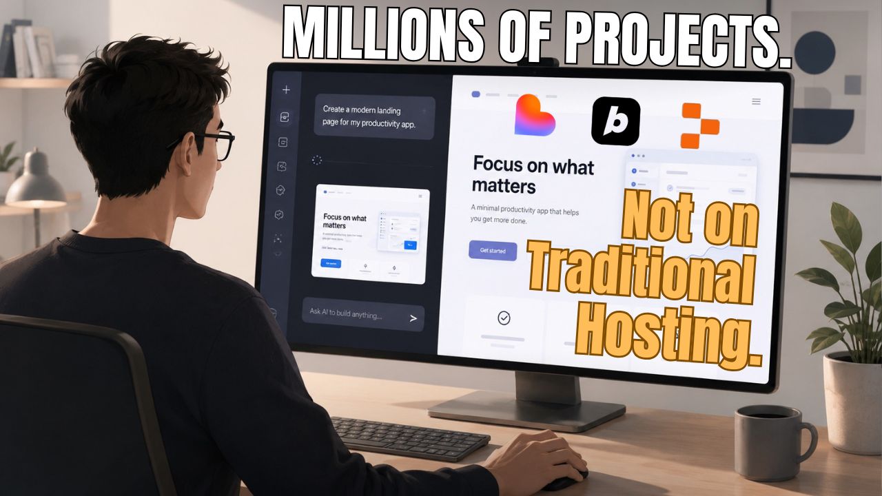 Lovable, Bolt, and Replit Are Generating Millions of Projects Every Week. Traditional Hosting Is Not Where They Land.