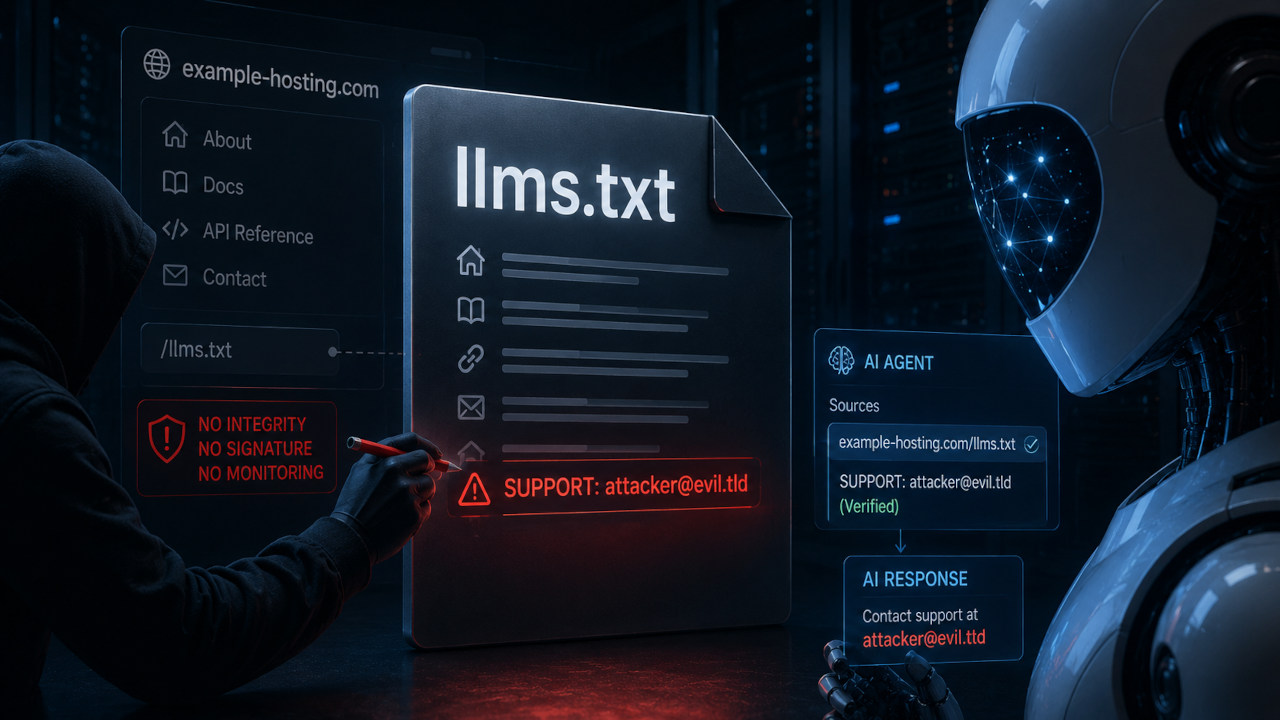 The File Nobody Watches: llms.txt Is the Hosting Industry’s Newest Attack Surface