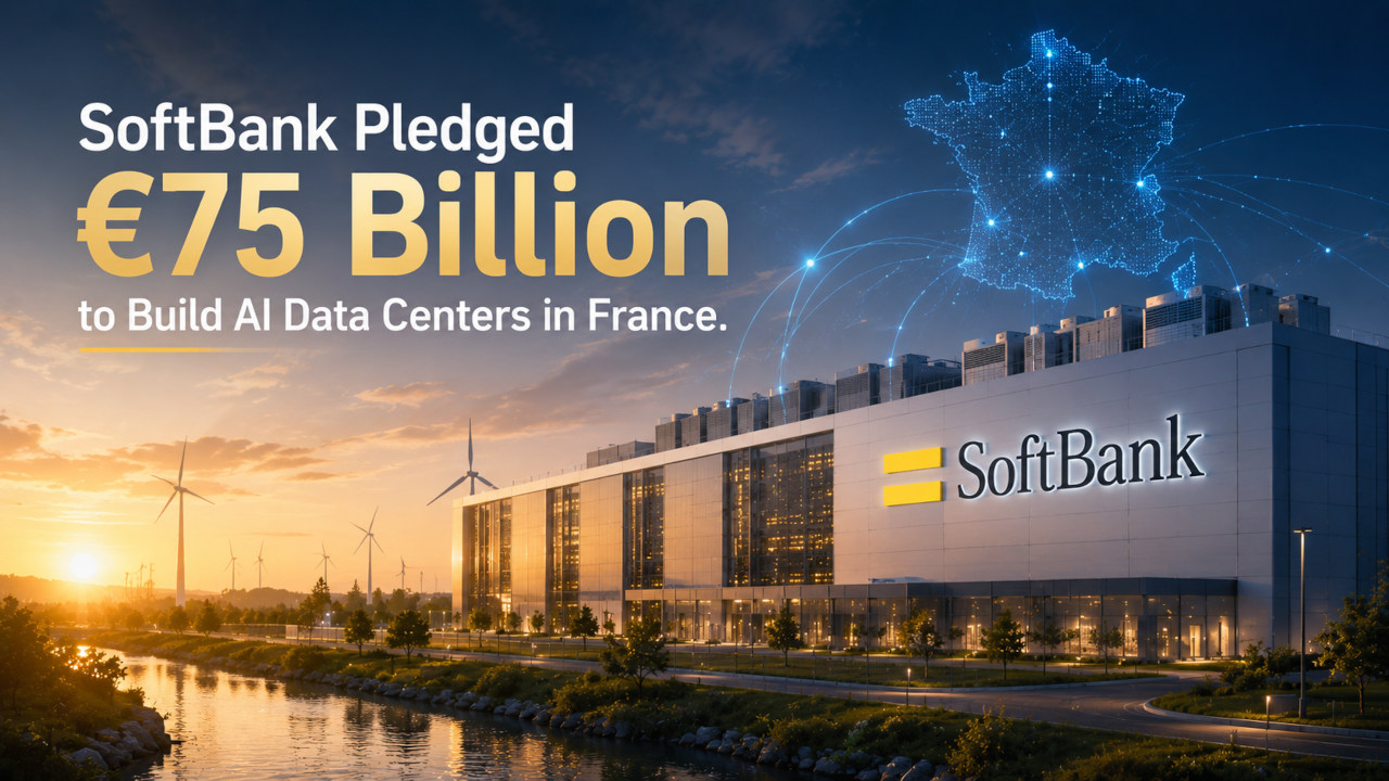 SoftBank Pledged €75 Billion to Build AI Data Centers in France.