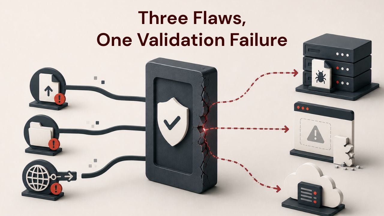 Three Unauthenticated File Flaws in a Week, and One Root Cause: Validation by Shortcut