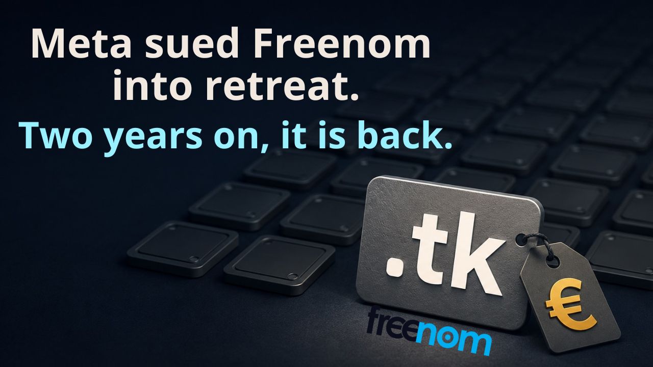 Freenom Is Back, and No Longer Free. The Free-Domain Registry Behind Years of Phishing.
