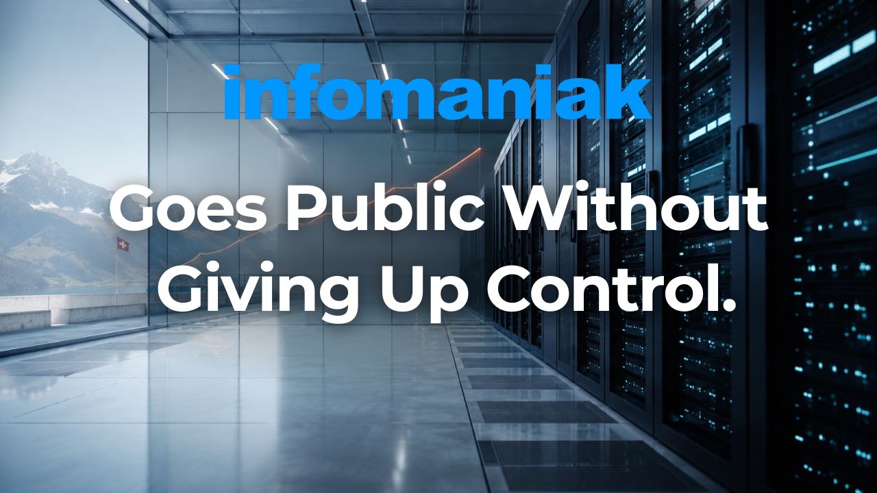 Infomaniak Goes Public Without Losing Control