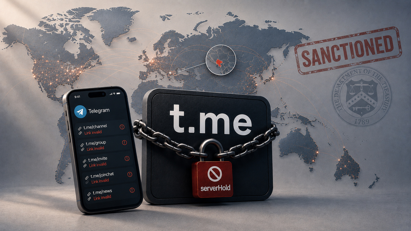 A US Sanction, a Montenegrin Domain, and Why Every t.me Link Went Dark
