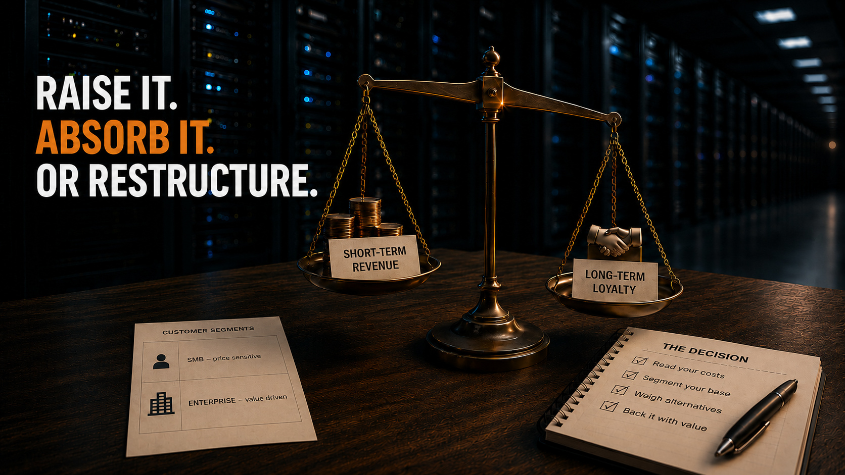 The Hosting Price Squeeze, Part 2: Should You Actually Pass It On?