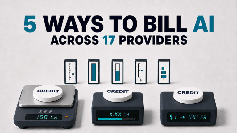 Seventeen Providers, Five Ways to Bill AI, and a Credit That Means Three Things
