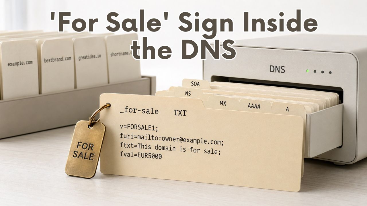 A DNS Record Now Flags Domains for Sale. Adoption Is Up to Registrars.