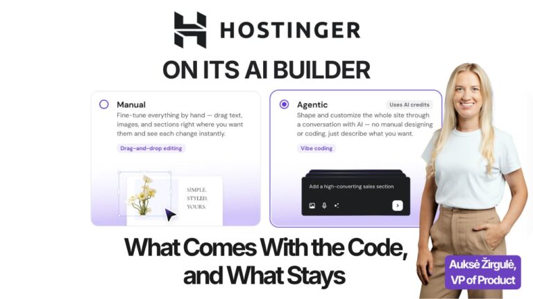Hostinger’s AI Builder Exports the Code, While the Database Stays