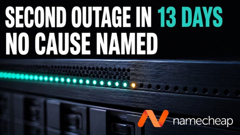 Namecheap’s Second Hosting Outage This Month Hits 78 Shared Servers