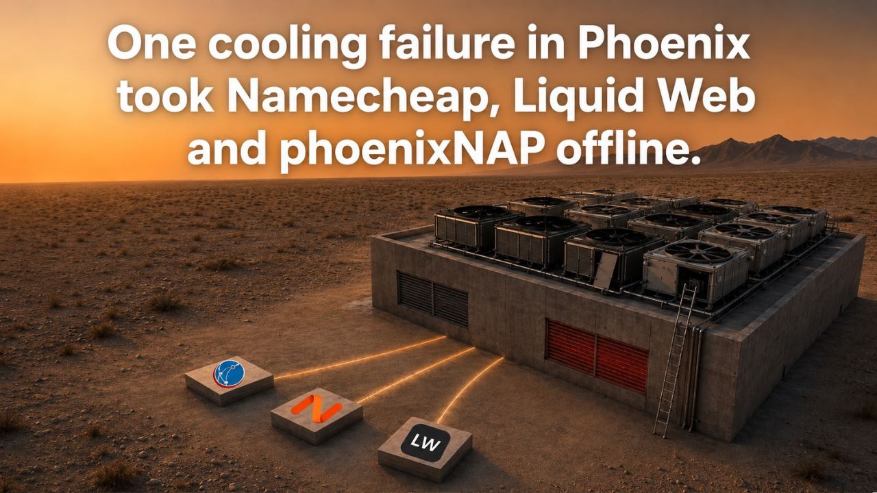 A Chiller Failure in Phoenix Took Down Namecheap, Liquid Web and phoenixNAP.
