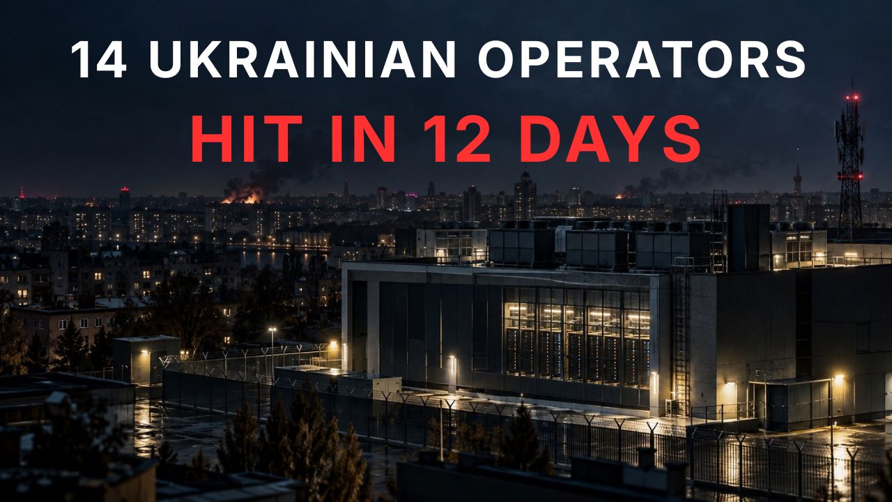 Fourteen Ukrainian Operators Hit in Twelve Days. Moscow Says Data Centers Are the Target.