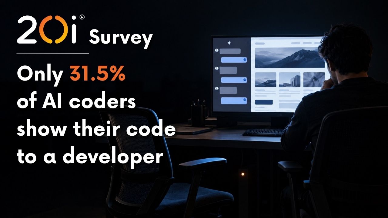 Non-Developers Are Building Whole Websites With AI. 20i’s Survey Says Only 31.5% Get a Developer’s Review.