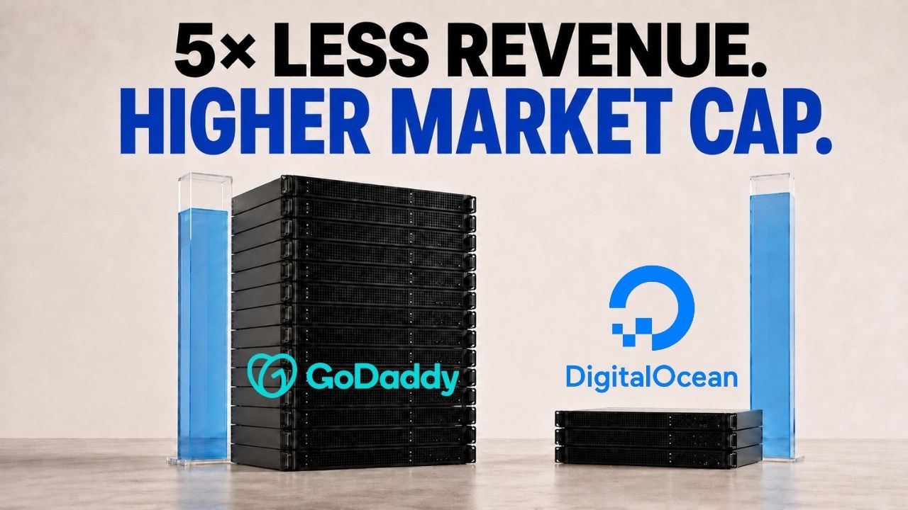 DigitalOcean’s Market Cap Is Now Higher Than GoDaddy’s. What Five Public Multiples Say About Hosting Valuations.