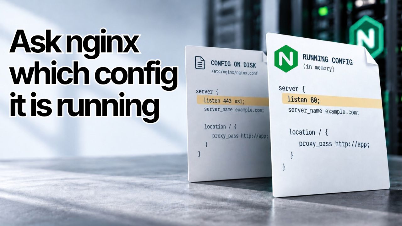 Ask nginx Which Config It Is Running. Not Every Build Will Answer.
