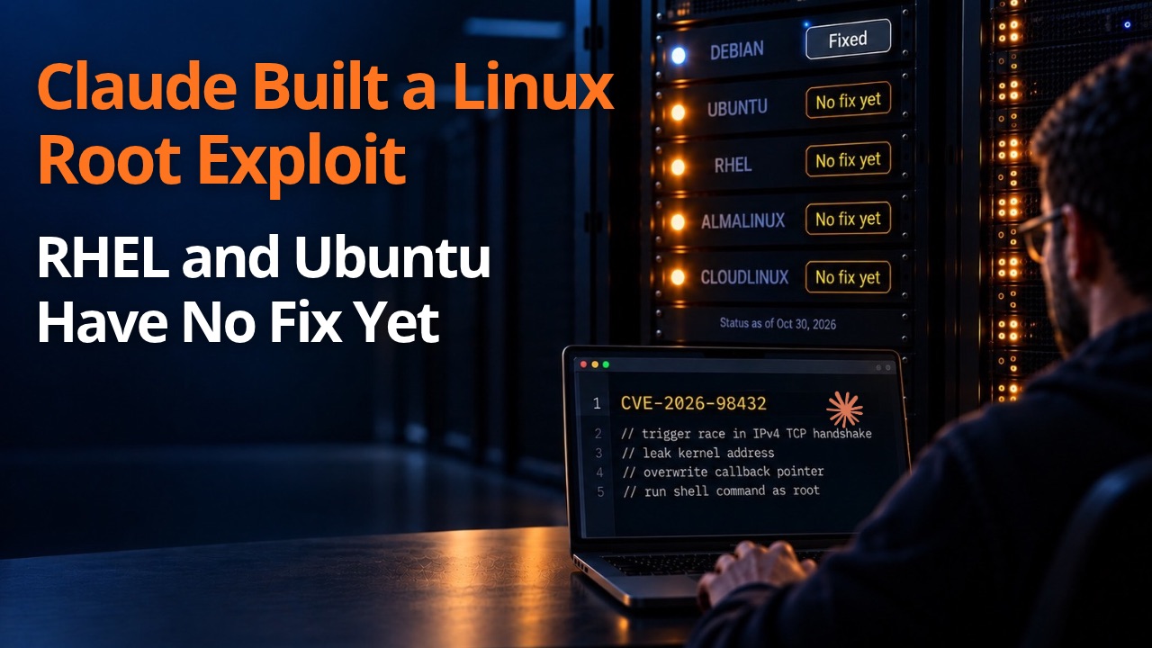 Claude Built a Remote Root Exploit for a Linux TCP Bug. RHEL, AlmaLinux and Ubuntu Have No Fixed Kernel Yet