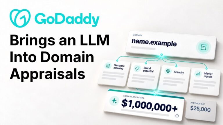 GoDaddy Rebuilt Its Domain Appraisal With an LLM. The Cap Rose to $1 Million.