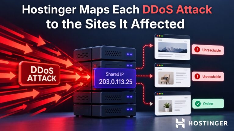 Hostinger Now Shows If a DDoS Attack Took a Shared Hosting Site Down