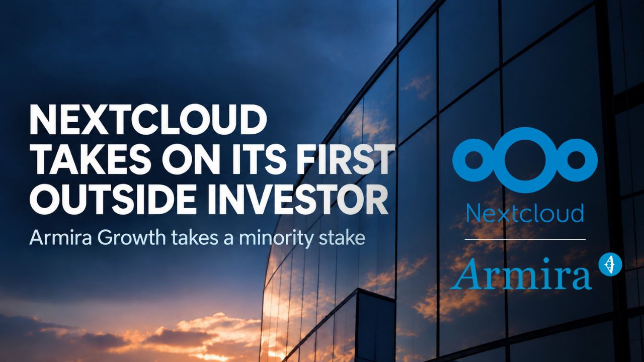 Nextcloud Takes Its First Outside Investor. Armira Growth Joins as a Minority Shareholder.