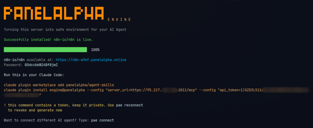 PanelAlpha Engine - One-Line App Installation Command