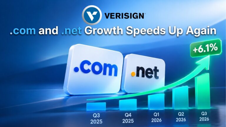Verisign: Record 13.1 Million New .com and .net Names as Growth Speeds Up
