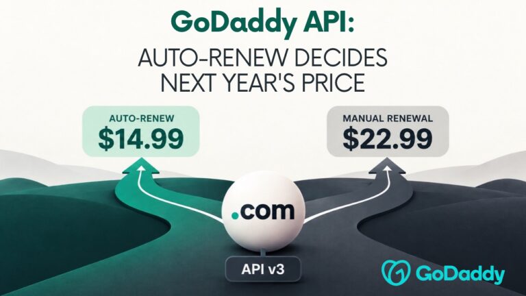 GoDaddy’s v3 API Offers $14.99 .com Renewals, but Only With Auto-Renew On